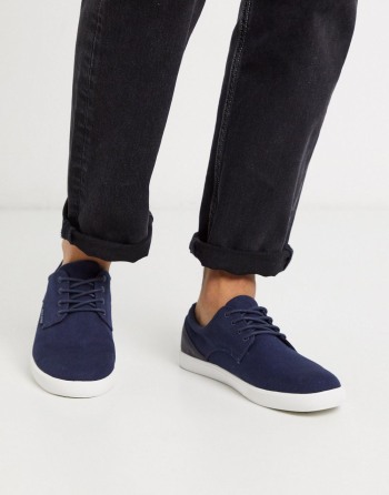 Jack & Jones Canvas Plimsoll Tamnoplave - Muške Tenisice | 40582HOLM